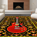 Artistic Yellow and Brown Trellis Motif(Black)