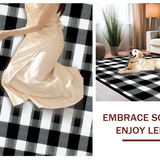Charming Contemporary Black Tartan(Black)