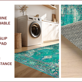 Elegant Distressed Geometric Touch(Green)