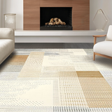 Ultra Soft Area Rug, Non Slip, Stain Resistant, Washable Area Rugs for Living Room, Bedroom, Sophisticated Neutral Toned Design(Beige)