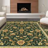 Luxurious Gold Accented Tiled Motif(Green)