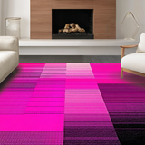Ultra Soft Area Rug, Non Slip, Stain Resistant, Washable Area Rugs for Living Room, Bedroom, Sophisticated Gradient Tone Visual Appeal(Pink)