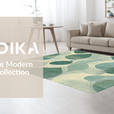 Ultra Soft Area Rug, Non Slip, Stain Resistant, Washable Area Rugs for Living Room, Bedroom, Chic Scalloped Bow Design Area Rug with Cute Aesthetic Appeal(Gray)