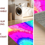 Ultra Soft Area Rug, Non Slip, Stain Resistant, Washable Area Rugs for Living Room, Bedroom, Energetic Gradient Cozy Style(Pink)