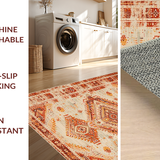 Luxurious Distressed Lattice Arrangement(Beige)