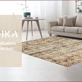 Ultra Soft Area Rug, Non Slip, Stain Resistant, Washable Area Rugs for Living Room, Bedroom, Light Brown Farmhouse Dining Table Area Rug(White)