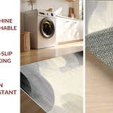 Ultra Soft Area Rug, Non Slip, Stain Resistant, Washable Area Rugs for Living Room, Bedroom, Whimsical Textured Bubble Aesthetic(Beige)