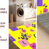 Funky Retro Rainbow Vibe(Yellow)