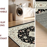 Striking Black and Ivory Trellis(Black)