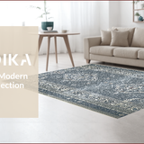 Ultra Soft Area Rug, Non Slip, Stain Resistant, Washable Area Rugs for Living Room, Bedroom, Lightweight Neutral Boho Home Office Carpet(Gray)