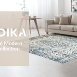 Contemporary Earth Tones Geometry(Blue)