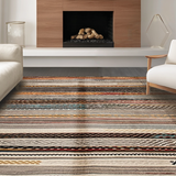 Ultra Soft Area Rug, Non Slip, Stain Resistant, Washable Area Rugs for Living Room, Bedroom, Cozy Warm Palette Weave(Brown)