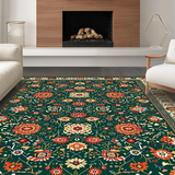Lively Eclectic Green Floral Palette(Green)