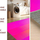 Ultra Soft Area Rug, Non Slip, Stain Resistant, Washable Area Rugs for Living Room, Bedroom, Elegant Bright Hued Flowing Design(Yellow)