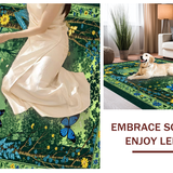 Lively Green Tiled Nature Scenes(Green)