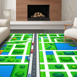 Engaging Brightly Colored Adventure Scene(Green)