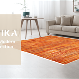 Ultra Soft Area Rug, Non Slip, Stain Resistant, Washable Area Rugs for Living Room, Bedroom, Fluffy Shaggy Plush(Orange)