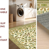 Naturalistic Fern and Mushroom Scene(Beige)