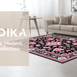 Vibrant Retro Floral Display(Black)