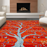 Chic Graphic Tree Illustration(Red)