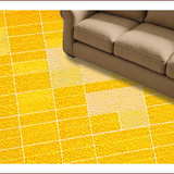 Ultra Soft Area Rug, Non Slip, Stain Resistant, Washable Area Rugs for Living Room, Bedroom, Modern Yellow Geometric Living Room Area Rug(Yellow)
