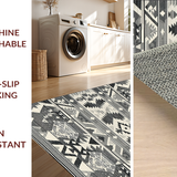 Elegant Earth Toned Geometric Features(Black)