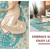 Luxurious Aqua Medallion Design(Blue)