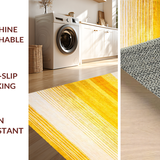 Ultra Soft Area Rug, Non Slip, Stain Resistant, Washable Area Rugs for Living Room, Bedroom, Elegant Soft Yellow Accent Piece(Yellow)