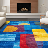 Chic Modernist Colorful Composition(Blue)