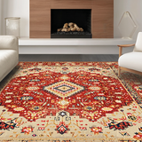 Distressed Abstract Colorful Design(Red)