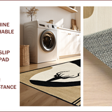 Ultra Soft Area Rug, Non Slip, Stain Resistant, Washable Area Rugs for Living Room, Bedroom, Non-Slip Wildlife Rug for Minimalist Spaces(Beige)