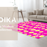 Sunny Yellow Flower Accents(Pink)