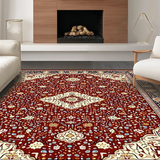 Modern Whimsical Curved Lines(Red)