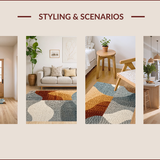 Ultra Soft Area Rug, Non Slip, Stain Resistant, Washable Area Rugs for Living Room, Bedroom, Modern Abstract Tribeca(Beige)