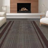 Ultra Soft Area Rug, Non Slip, Stain Resistant, Washable Area Rugs for Living Room, Bedroom, Elegant Modern Script Welcome Mat(Brown)