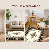 Classic Black Ivory Medallion Elegance(Ivory)