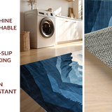 Contemporary Geometric Mountain Vibes(Blue)