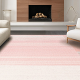 Ultra Soft Area Rug, Non Slip, Stain Resistant, Washable Area Rugs for Living Room, Bedroom, Elegant Luxurious Blush Aesthetic(Pink)