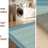 Geometric Blue Tone Elegance(Beige)