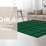 Chic White and Green Plaid(Green)