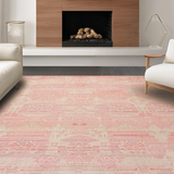 Ultra Soft Area Rug, Non Slip, Stain Resistant, Washable Area Rugs for Living Room, Bedroom, Charming Pink Bow Accent Rug with Sweet Design(Pink)