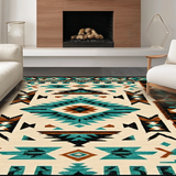 Stylish Warm Toned Geometric Arrangement(Blue)