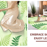Sage Green Elegant Shag Design(Green)
