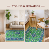 Elegant Transitional Tiled Motif(Green)