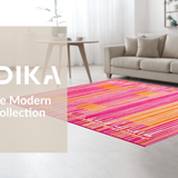 Striking Colorful Swirl Composition(Pink)