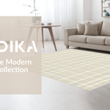 Chic Casual Neutral Gingham Motif(Beige)