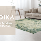 Contemporary Plush Green Vibe(Beige)