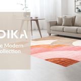 Contemporary Abstract Semi Circle Motif(Beige)