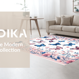 Ultra Soft Area Rug, Non Slip, Stain Resistant, Washable Area Rugs for Living Room, Bedroom, Lively Butterfly-Themed Cozy Appeal(Pink)