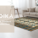 Cozy Textured Ethnic Print Fabric(Beige)